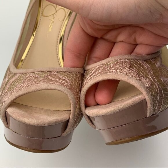 Jessica Simpson heels size 5.5 35.5 Saidey pink - Picture 9 of 11